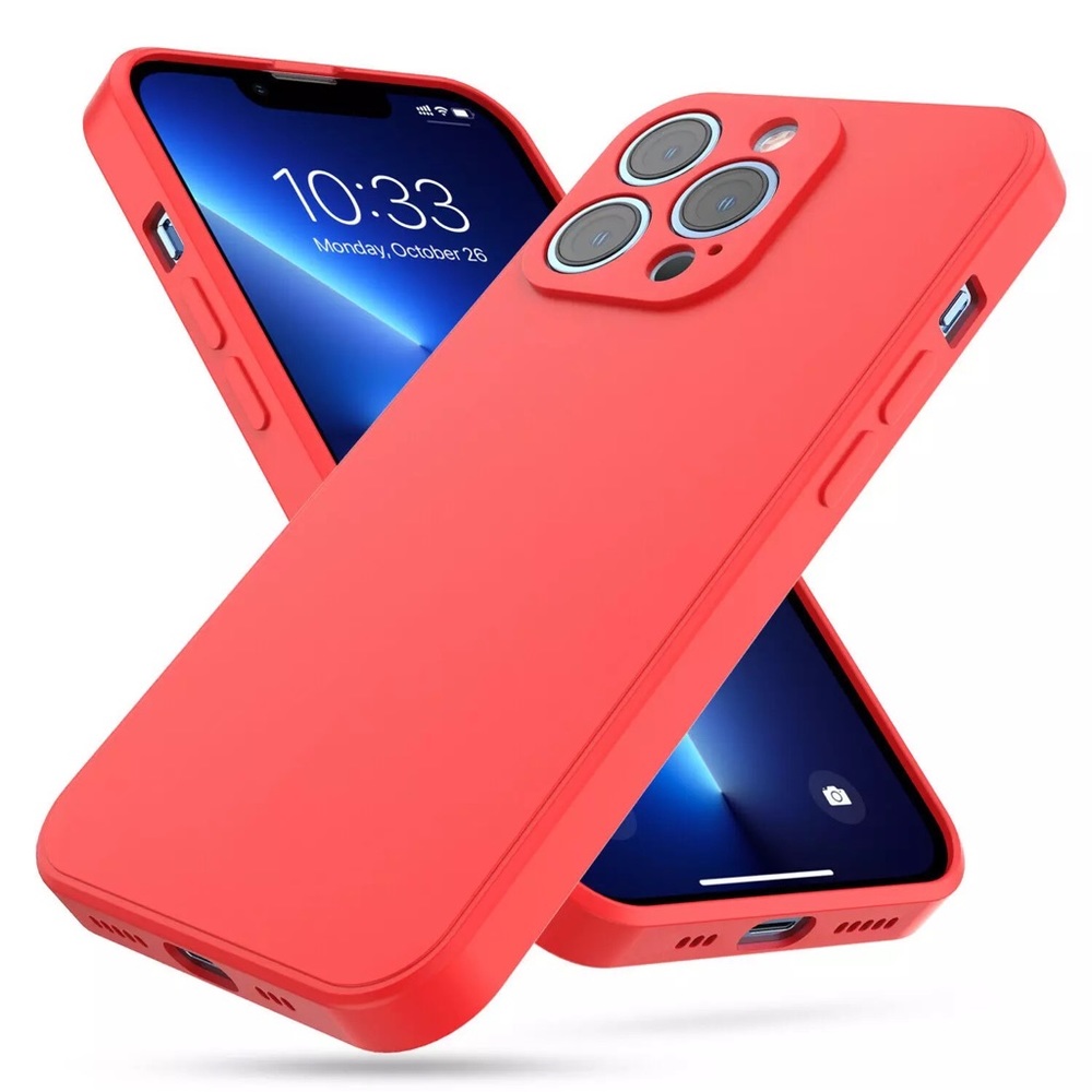 Shockproof Silicone case for iPhone ( Red , Orange , Purple)
